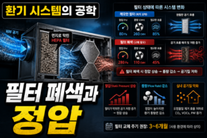 강제 환기 시스템(전열교환기) 필터 교체 주기가 실내 공기 미세 기류에 주는 변화