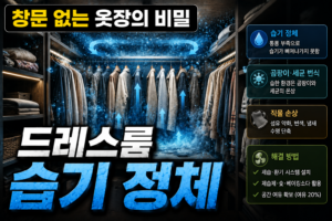 드레스룸 밀폐 공간의 습기 정체와 의류 직물 손상의 상관관계 분석